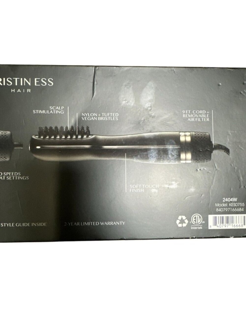 Kristen Ess Hair Soft Volume Blow Dry Brush Scalp Stimulating Vegan Ionic New - Picture 8 of 10